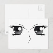 Anime Eyes - Manga Briefkaart (Voorkant / Achterkant)