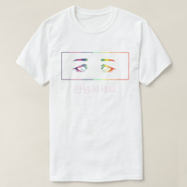 Anime Eyes Rainbow T-Shirt [hallo]