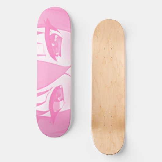 Anime Eyes Skateboard Deck (Voorkant)