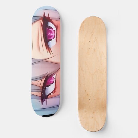 Anime Eyes Skateboard Deck (Voorkant)