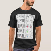 Anime Faces Kawaii T-shirt (Voorkant)