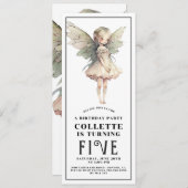 Anime Fairy Girl's 5e verjaardag Kaart (Voorkant / Achterkant)