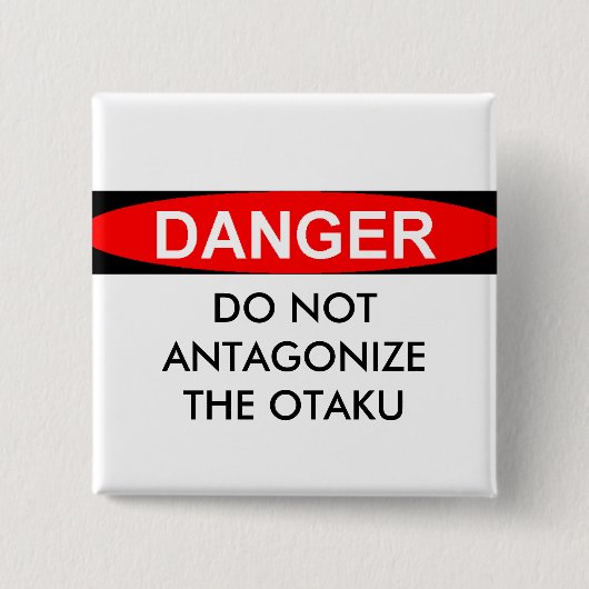 Anime fan vierkante button 5,1 cm (Voorkant)