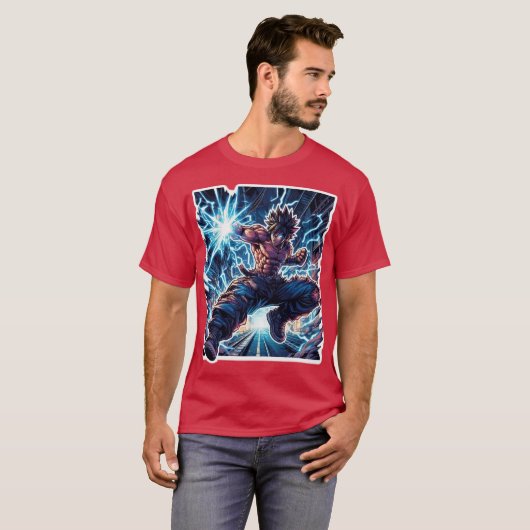 Anime Fighter T-shirt (Voorkant volledig)