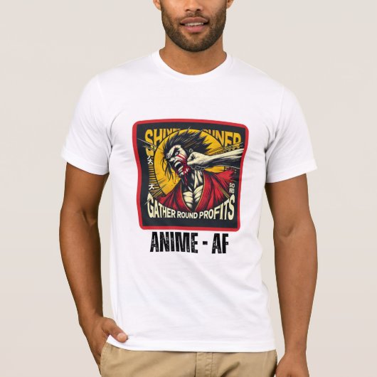 Anime Fighting-Shirt T-shirt (Voorkant)