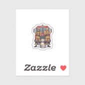 Anime Firefighter Team & Dalmatian Vinyl Sticker (Vel)