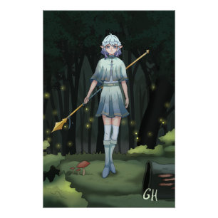 Anime Forrest Girl,  Perfect Poster
