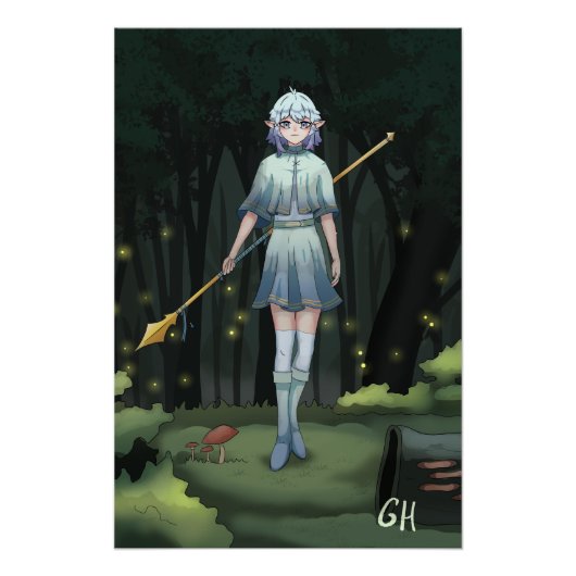 Anime Forrest Girl,  Perfect Poster (Voorkant)