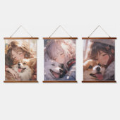 Anime Friends Hangend Wandkleed (Driedubbel)