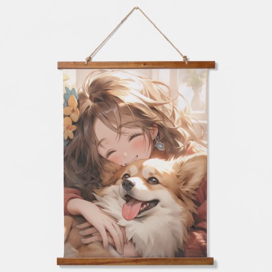 Anime Friends Hangend Wandkleed (Voorkant)