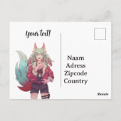 Anime, full moon briefkaart (Achterkant)