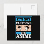 Anime Funny Quote | Het zijn geen Cartoons maar An Briefkaart (Voorkant / Achterkant)