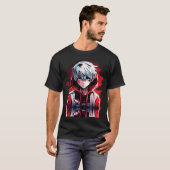 Anime Fury: Boze Jonge Man Design T-shirt (Voorkant volledig)