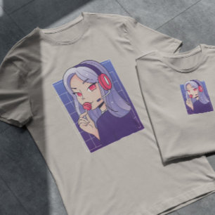 Anime Gamer Girl Lollipop T-shirt