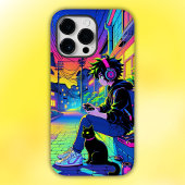 Anime Gamer met Black Cat | Case-Mate iPhone Case