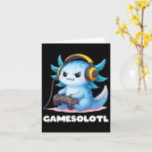 Anime Gamesolotl Axolotl Jongens 10-12 Kid Gamer G Kaart (Gele Bloem)