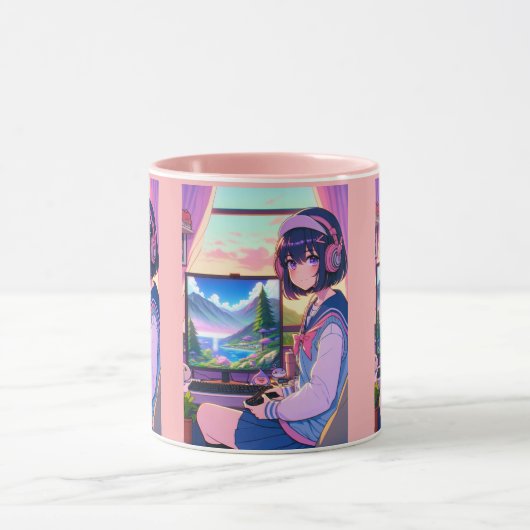 Anime gaming meisje mok (Midden)