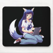 Anime Geek Mousepad Muismat (Voorkant)