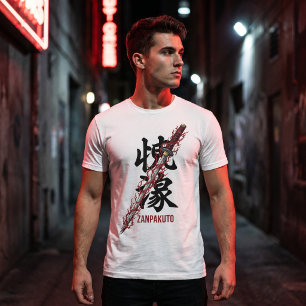 Anime Geest Zwaard Zanpakuto met Rode Bliksem T-shirt