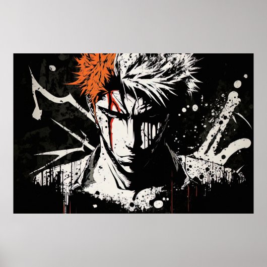  Anime Geïnspireerd Hero Wall Poster (Voorkant)