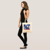 Anime-geïnspireerde designtas met expressieve noti tote bag (Voorkant (model))