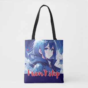 Anime-geïnspireerde designtas met expressieve noti tote bag