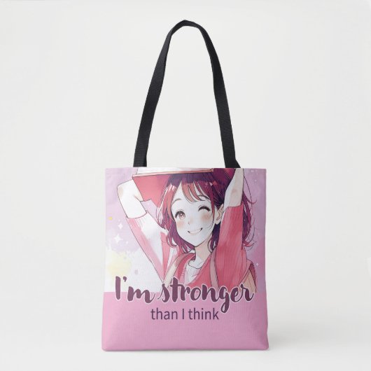 Anime-geïnspireerde designtas met expressieve noti tote bag (Voorkant)