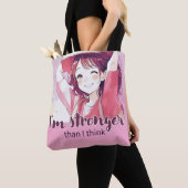 Anime-geïnspireerde designtas met expressieve noti tote bag (Dichtbij)