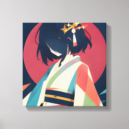 Anime Geïnspireerde Serie 1 Carmijn Maan Canvas Afdruk