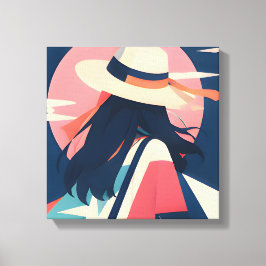 Anime Geïnspireerde Serie 2 Sunlit Wanderer Canvas Afdruk