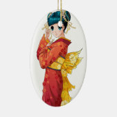 Anime Geisha Keramisch Ornament (Rechts)