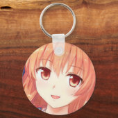 Anime gembergelige meisjesogen sleutelhanger (Voorkant)