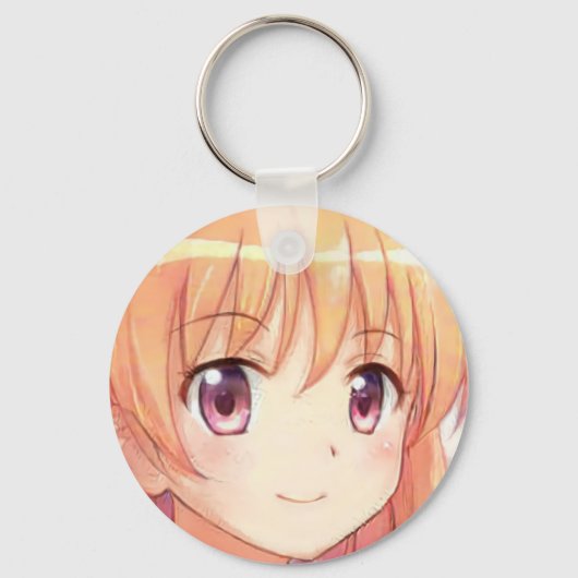 Anime gembergelige meisjesogen sleutelhanger (Voorkant)