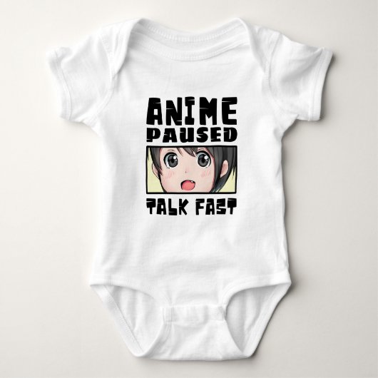 anime gepauzeerd spreek snel  romper (Voorkant)