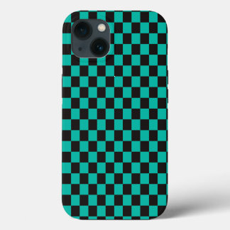 Anime geruite telefoonhoesje iPhone 13 hoesje