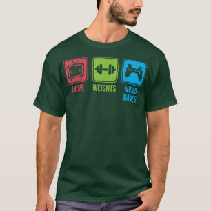 Anime, Gewichten, Video Games Otaku Workout T-shirt