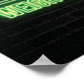 Anime, Gewichten, Videogames - Retro Neon Poster (Hoek)