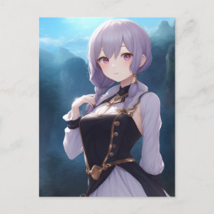 Anime Girl 001 Briefkaart