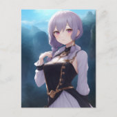 Anime Girl 001 Briefkaart (Voorkant)