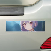 Anime Girl 001 Bumpersticker (Op auto)