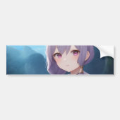 Anime Girl 001 Bumpersticker (Voorkant)