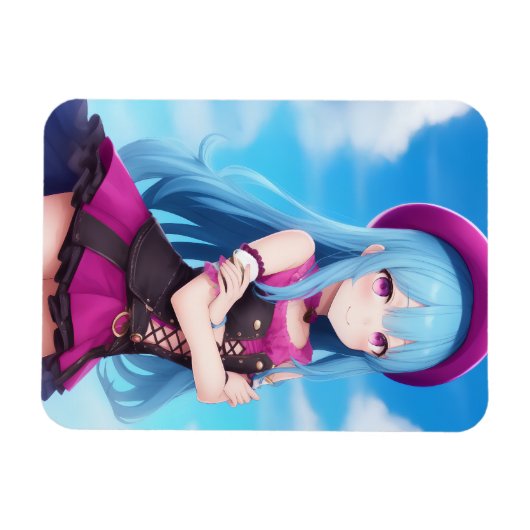 Anime Girl 007 Magneet (Horizontaal)