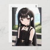 Anime Girl 008 Briefkaart (Voorkant / Achterkant)