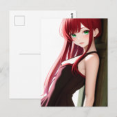 Anime Girl 013 Briefkaart (Voorkant / Achterkant)