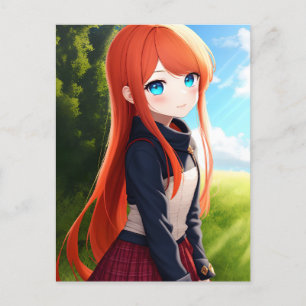 Anime Girl 019 Briefkaart