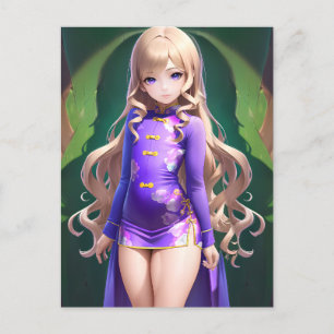 Anime Girl 042 Briefkaart