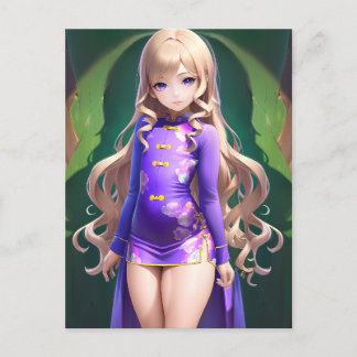 Anime Girl 042 Briefkaart