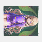 Anime Girl 042 Fleece Deken (Voorkant (Horizontaal))