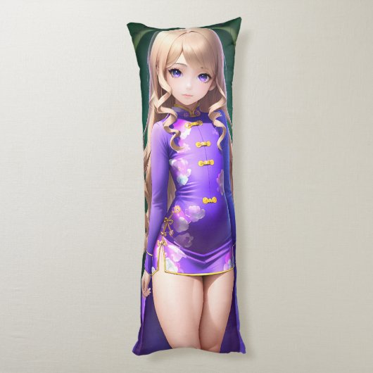 Anime Girl 042 Lichaamskussen (Achterkant (Verticaal))