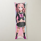 Anime Girl 043 Lichaamskussen (Achterkant (Verticaal))